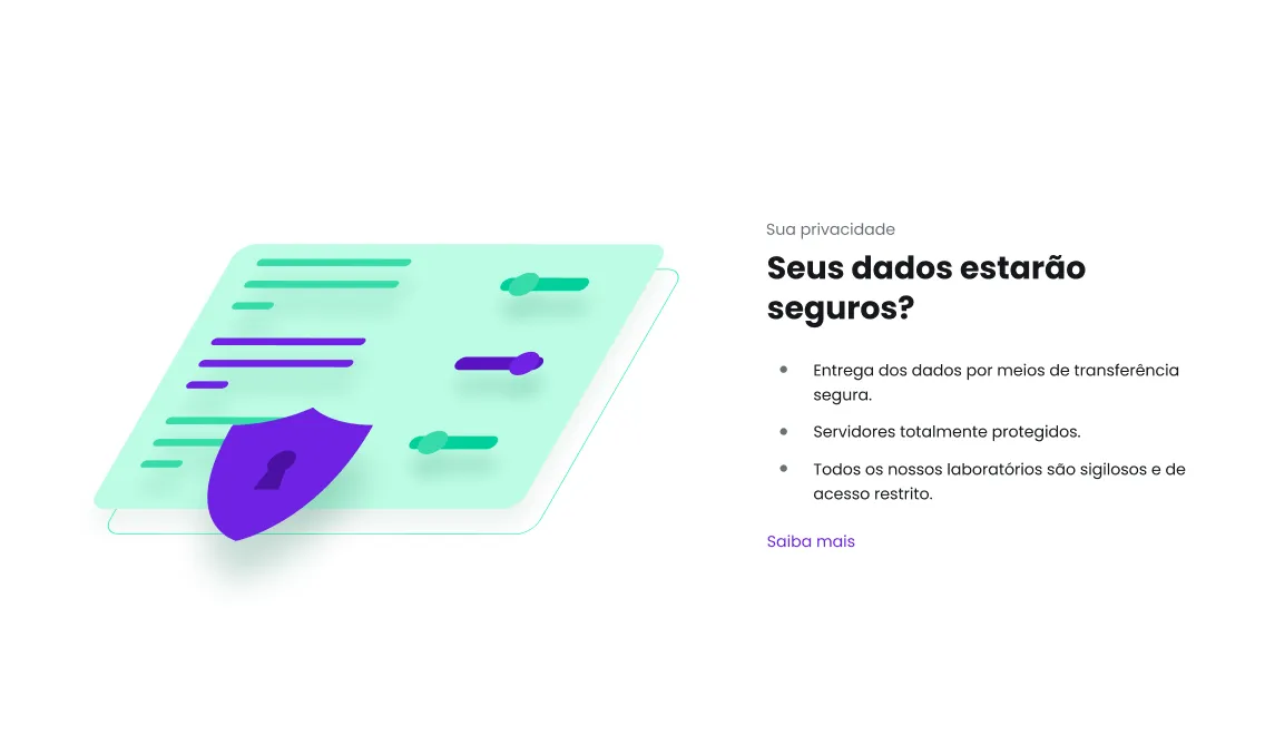 Ilustração sobre segurança de dados na página da Bot Recuperação de Dados